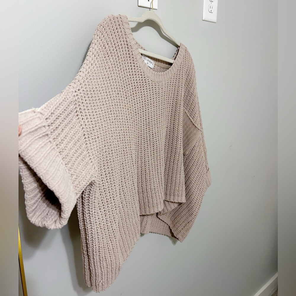 Juliana’s Boutique Chunky Knit Tan Sweater